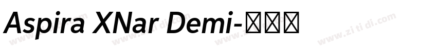 Aspira XNar Demi字体转换